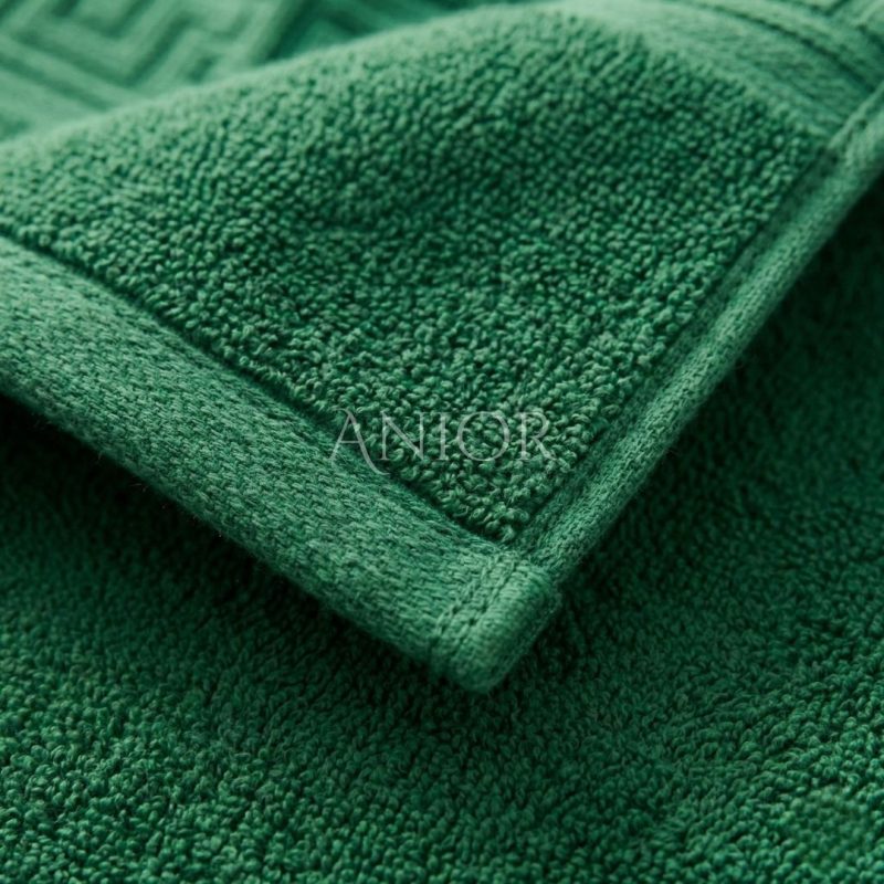 Set 6 Prosoape Premium din Bumbac 100% – Gama Luxury Greek, Verde Smarald (650g/mp)