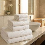 Set 6 Prosoape Premium din Bumbac 100% – Gama Luxury Greek, Alb (650g/mp)