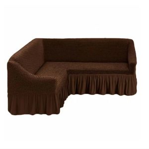 Husa MARO coltar, bumbac embosat cu volan, pana la 300cm pe 300 cm latime