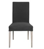 Set 6 Huse Scaun din Bumbac Embosat GRI