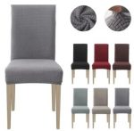 Set 6 Huse Scaun din Bumbac Embosat BEJ