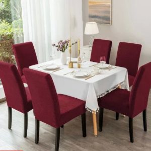 Set 6 Huse Scaun din Bumbac Embosat VISINIU
