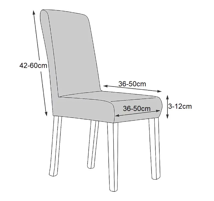 Set 6 Huse Scaun din Bumbac Embosat VISINIU