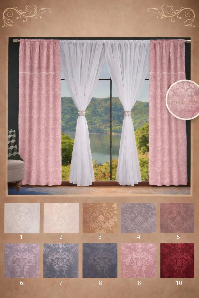 Set 2x Draperii ( 150x250cm ) + Perdea ( 400x250cm ) p112