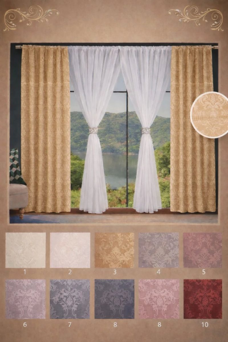 Set 2x Draperii ( 150x250cm ) + Perdea ( 400x250cm ) p112