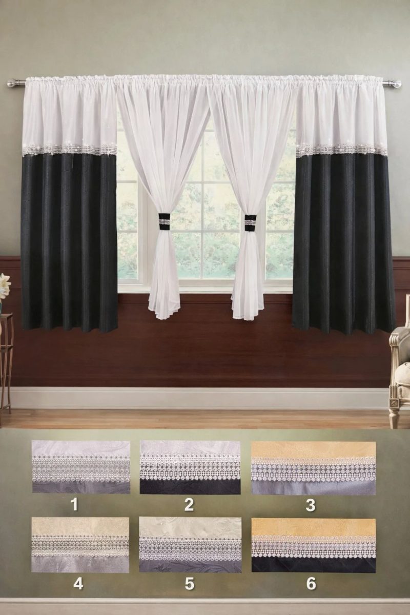 Set 2 x Draperii ( 150x180cm) + Perdea ( 400x180cm ) x116