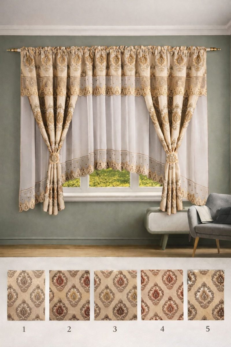 Set 2 in 1 Draperie + Perdea 5 D ( 400x155cm ) x141