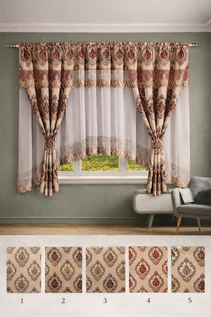 Set 2 in 1 Draperie + Perdea 5 D ( 400x155cm ) x141
