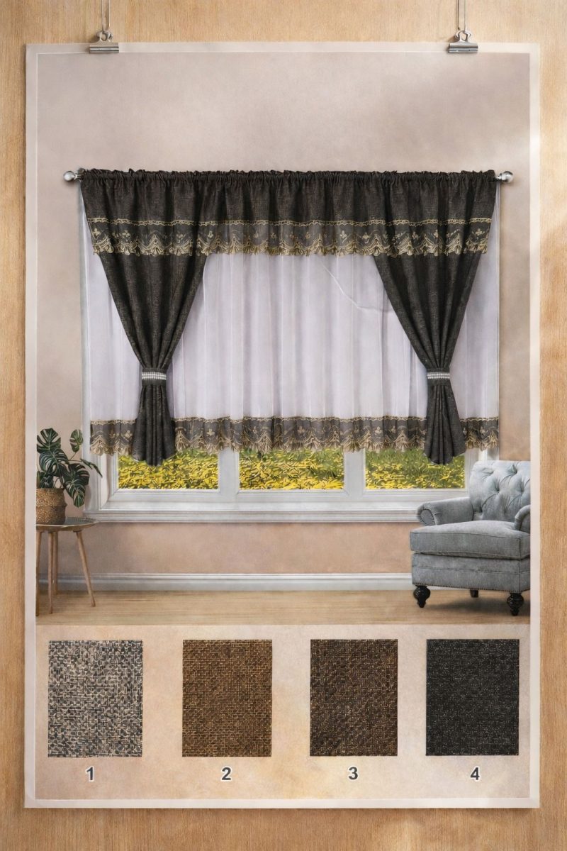 Set 2 in 1 Draperii + Perdea ( 400x150cm ) x159
