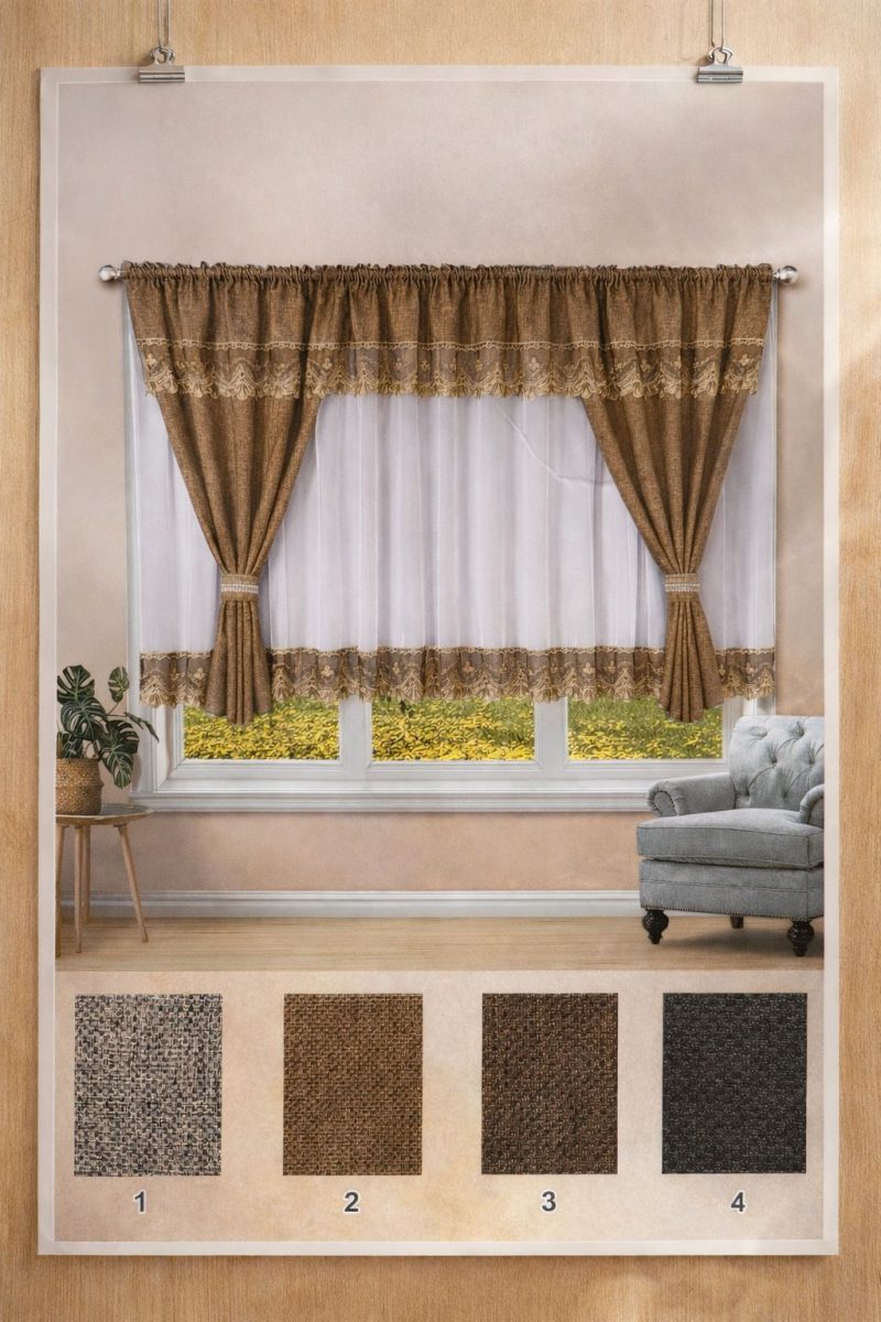 Set 2 in 1 Draperii + Perdea ( 400x150cm ) x159