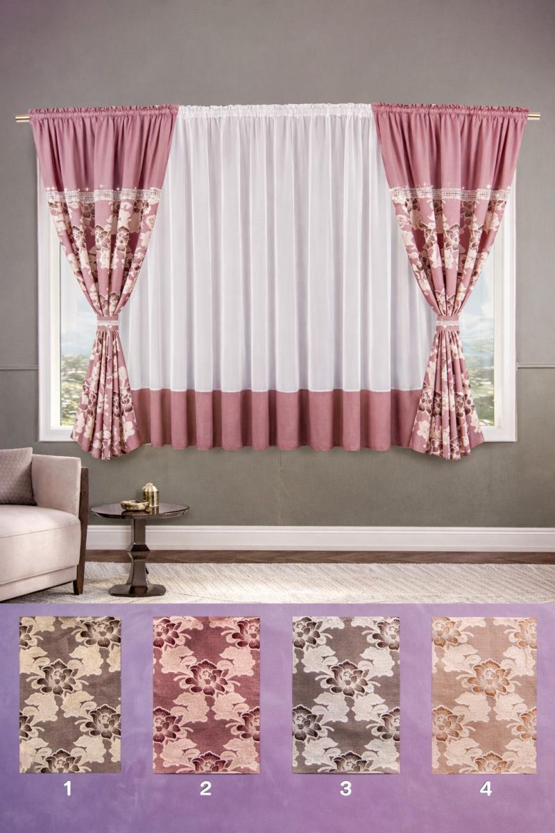 Set 2 x Draperii ( 150x180cm) + Perdea ( 400x180cm ) x129