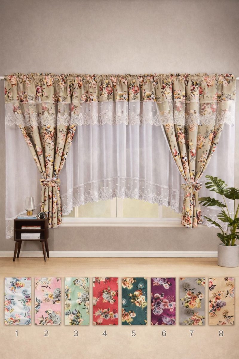 Set 2 in 1 Draperie + Perdea 5 D ( 400x160cm ) x138