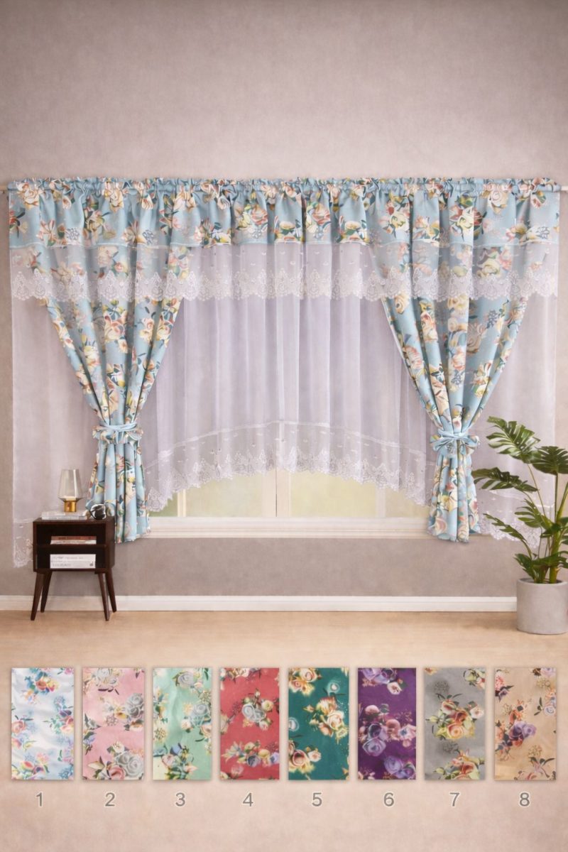 Set 2 in 1 Draperie + Perdea 5 D ( 400x160cm ) x138
