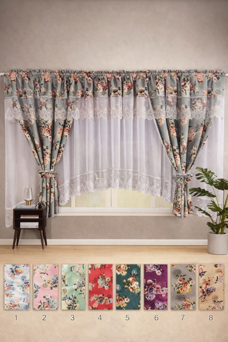 Set 2 in 1 Draperie + Perdea 5 D ( 400x160cm ) x138