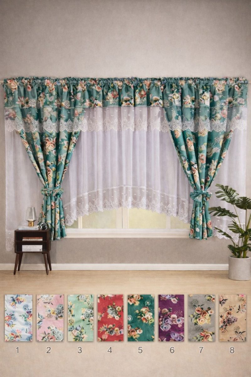 Set 2 in 1 Draperie + Perdea 5 D ( 400x160cm ) x138