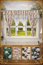 Set 2 in 1 Draperie + Perdea 5 D ( 400x155cm ) x184