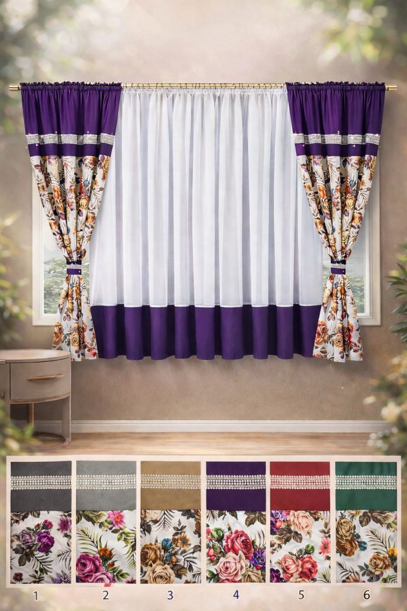 Set 2 x Draperii ( 150x160cm) + Perdea ( 400x160cm ) x127