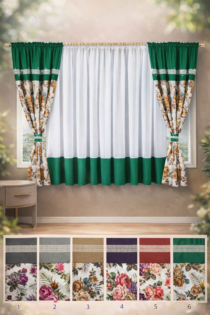 Set 2 x Draperii ( 150x160cm) + Perdea ( 400x160cm ) x127