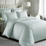 Lenjerie de Pat, Bumbac Damasc 100%, 2 Persoane, 4 Piese King Size- Verde Papagal