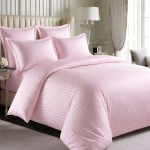 Lenjerie de Pat, Bumbac Damasc 100%, 2 Persoane, 4 Piese King Size - Flamengo